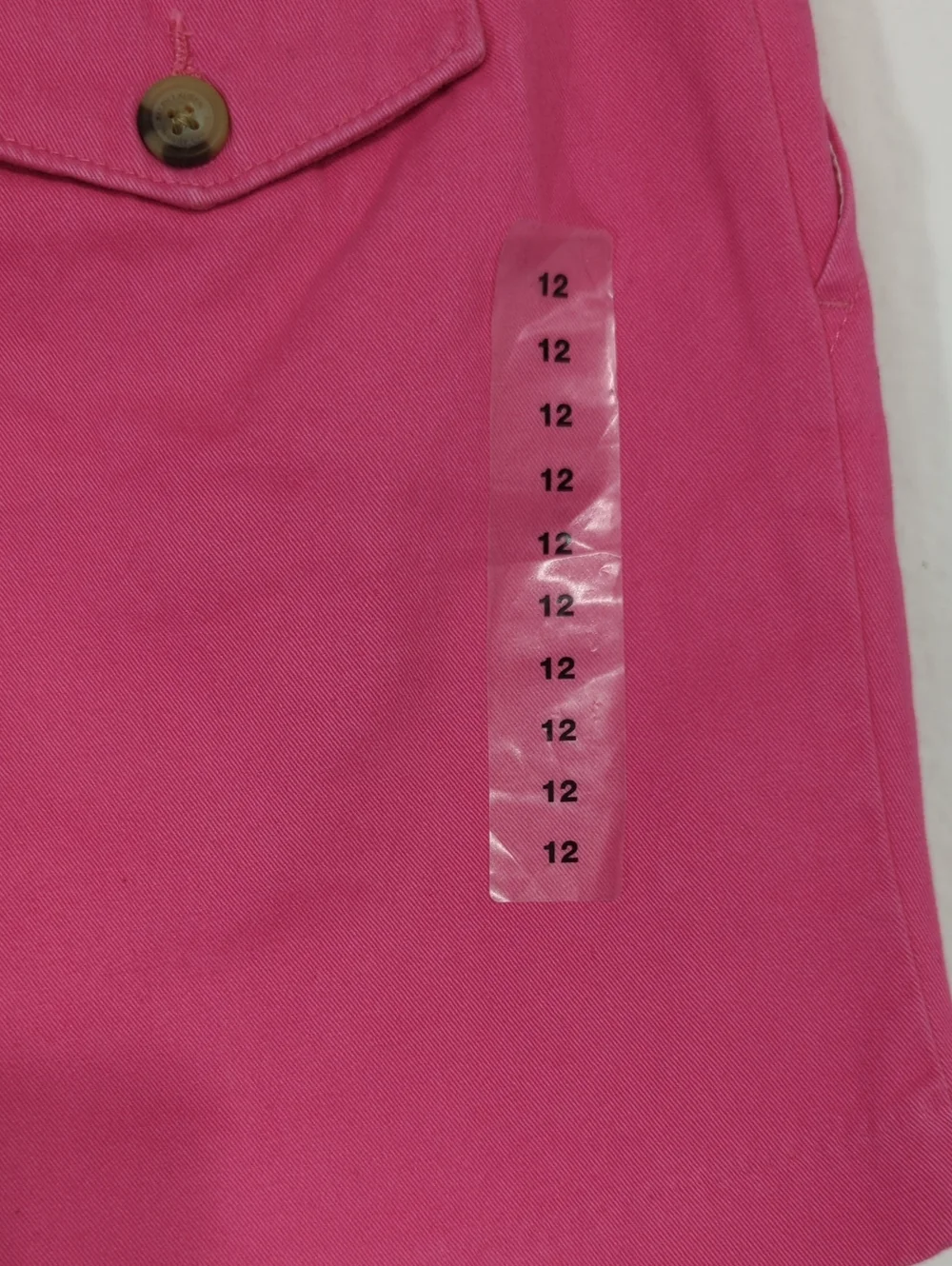 Ralph Lauren Hot Pink Girls 12 Classic Polo Chino Shorts